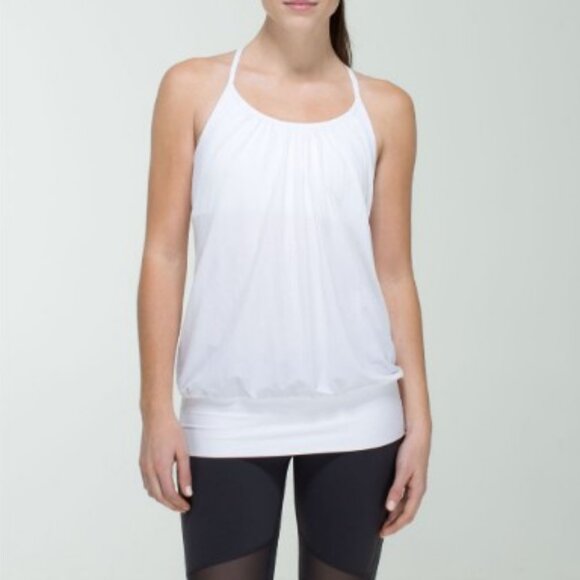 Lululemon No Limits tank top white women's size 10 - Picture 1 of 5